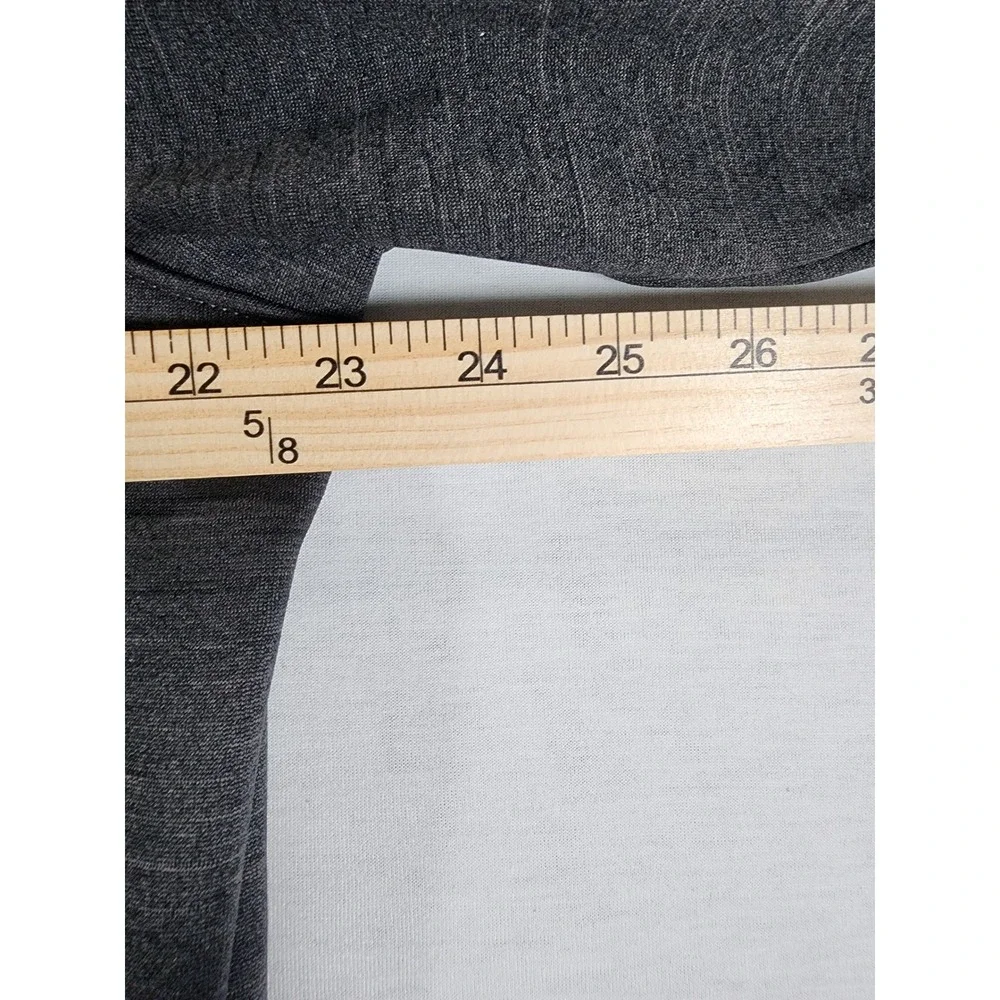 The North Face Mens L Softshell Jacket Gray Heather Full Zip Fleece Schenley